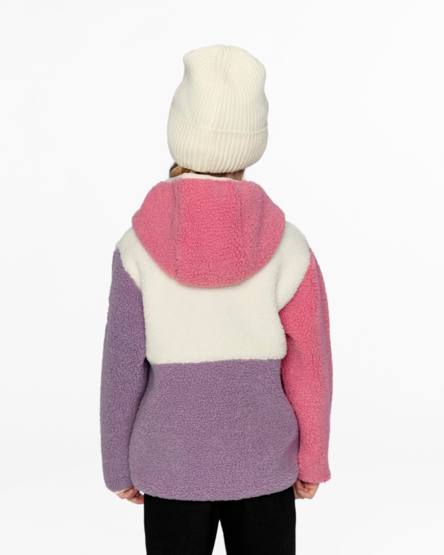 Sherpa Jacket Pink Colorblock