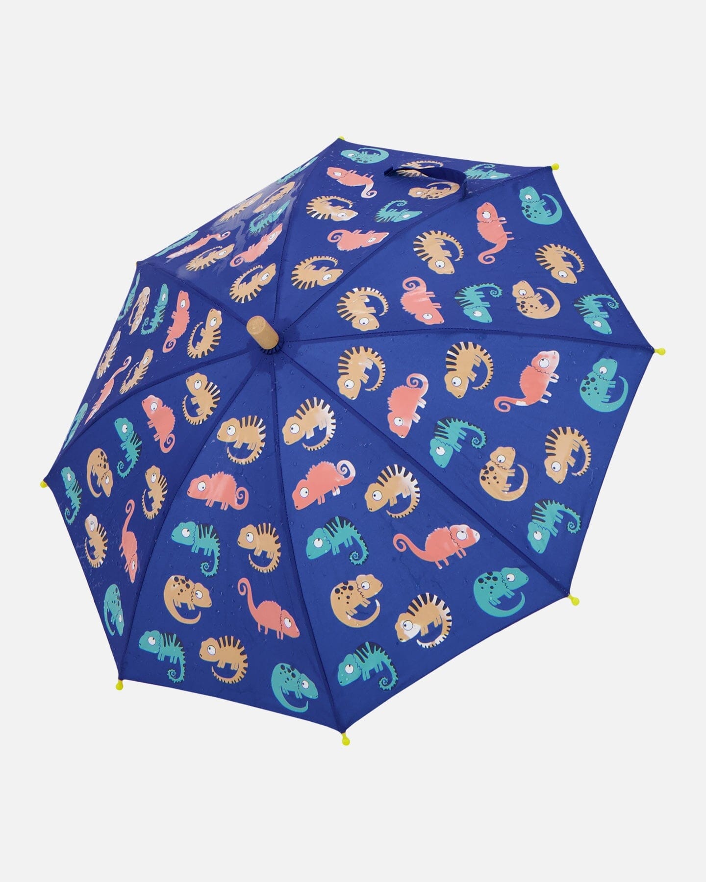 Color-Changing Umbrella Blue Chameleon Print