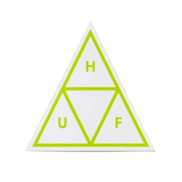 HUF 'Triple Triangle' Sticker - Green Lime