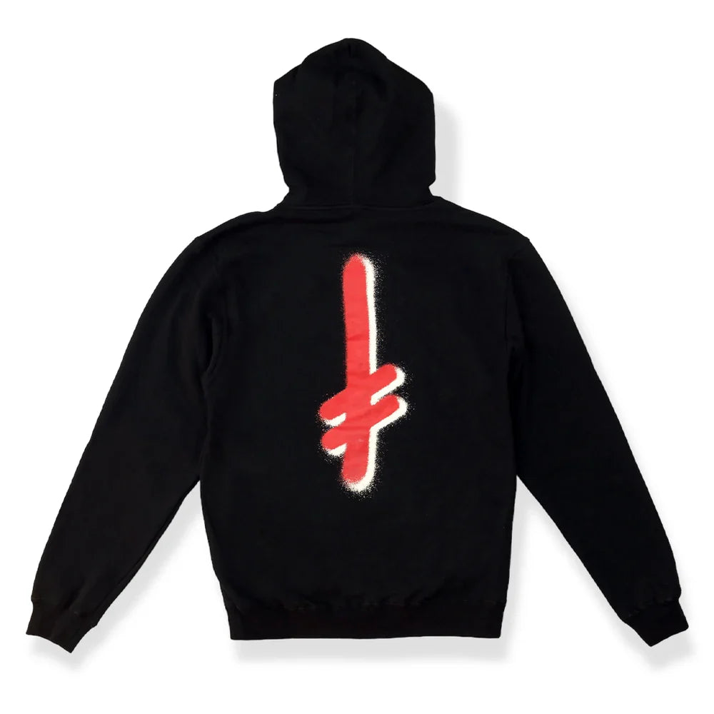 Deathwish 'The Truth' Hoodie - Black/Red