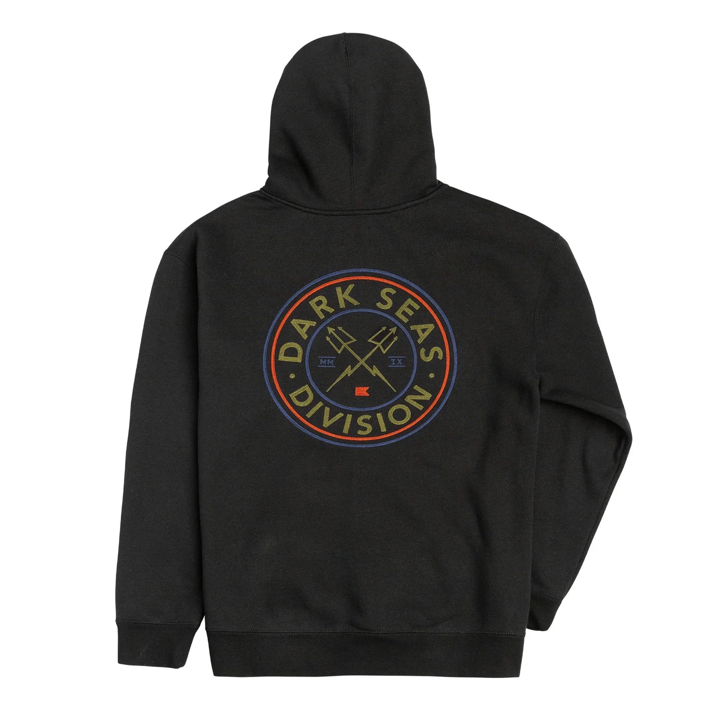 Dark Seas 'Navigator' Custom Heavyweight Zip-Up Hoodie - Black