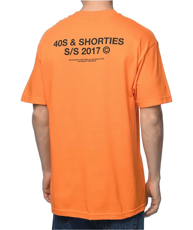 40’s & Shorties 'General Logo' Tee - Orange