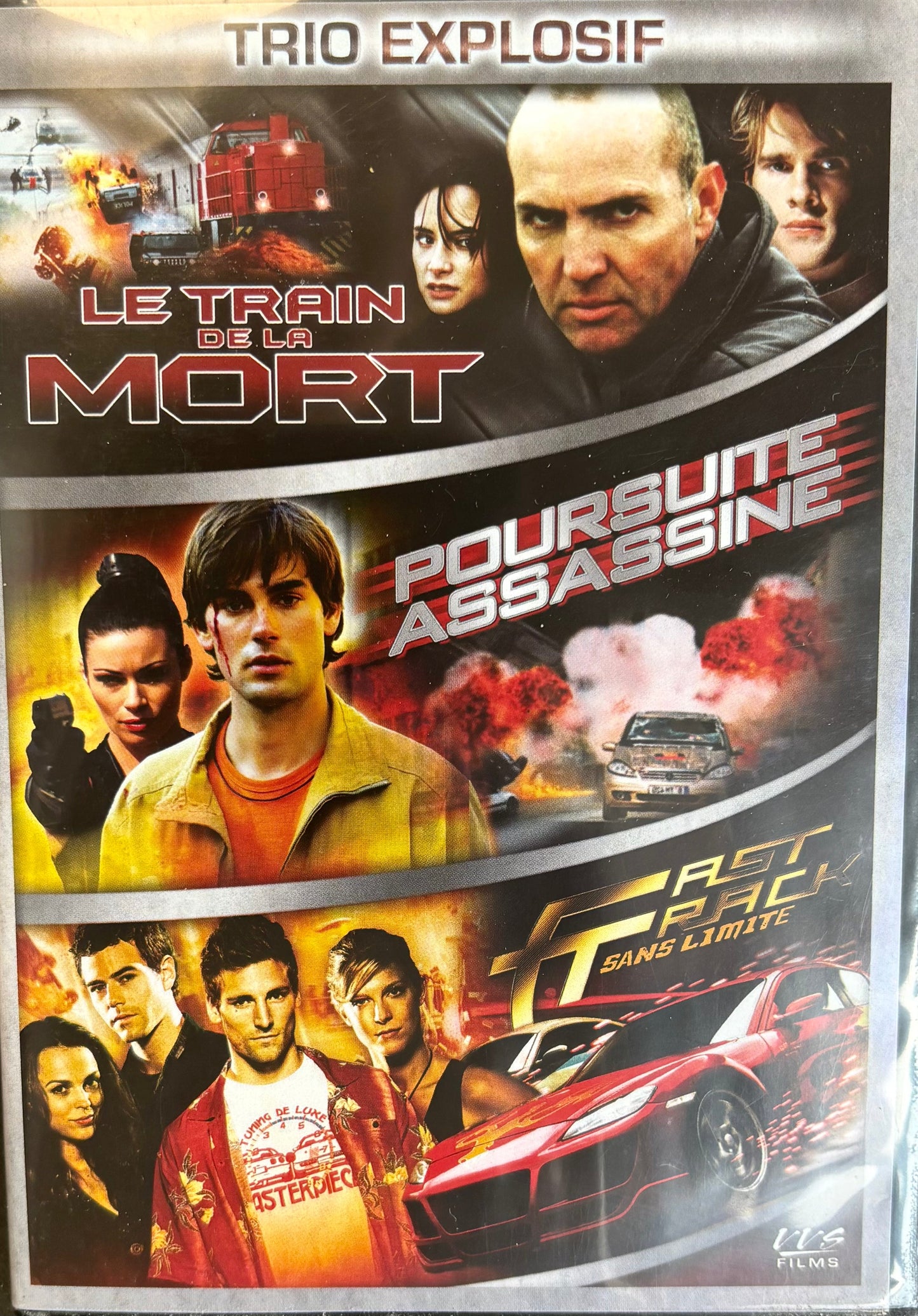 Trio Explosif: Le Train De La Mort, Poursuite Assassine et Fast Track/Sans Limite - DVD