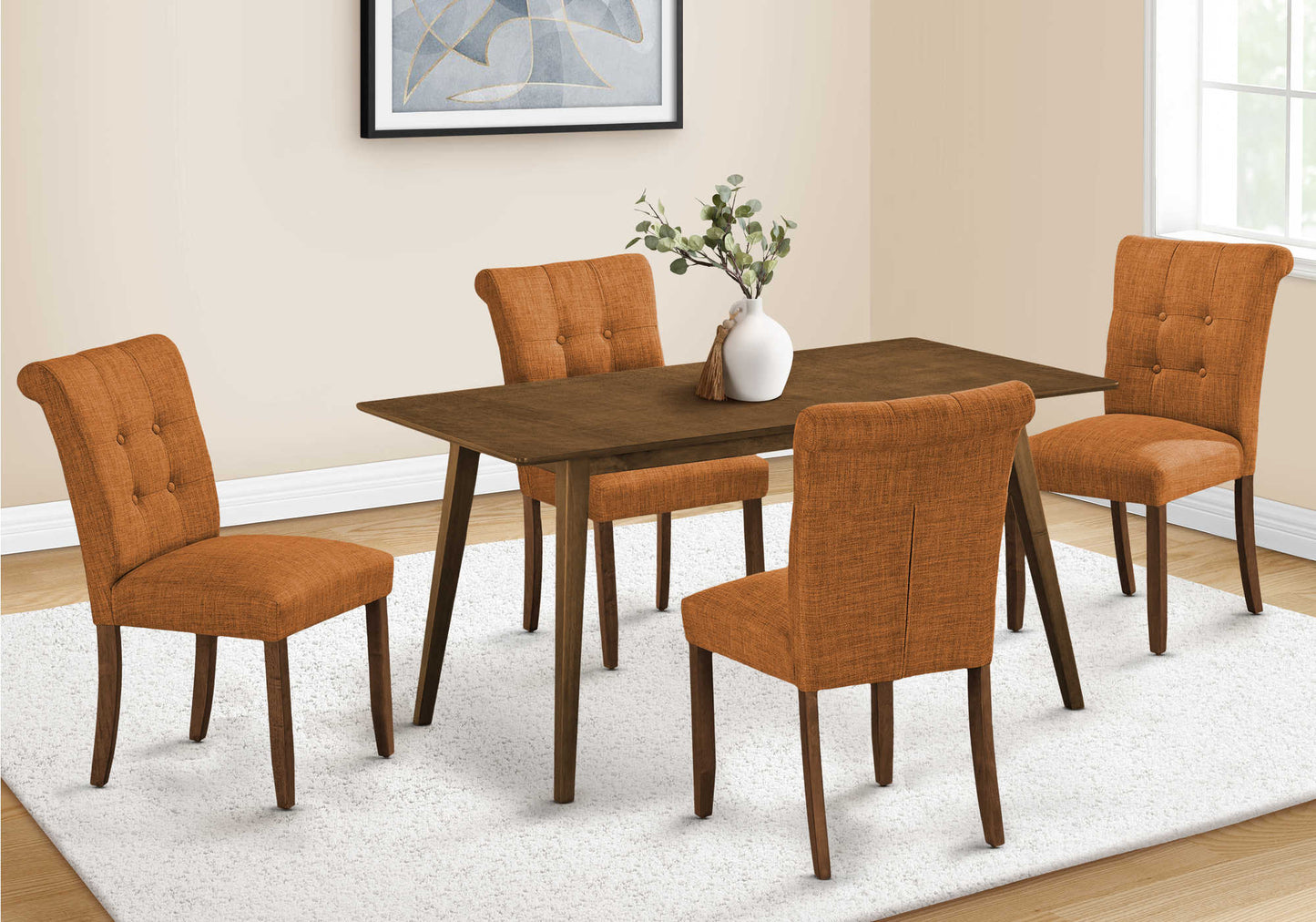 Table à manger en bois plaqué acajou antique - Monarch (I1217)