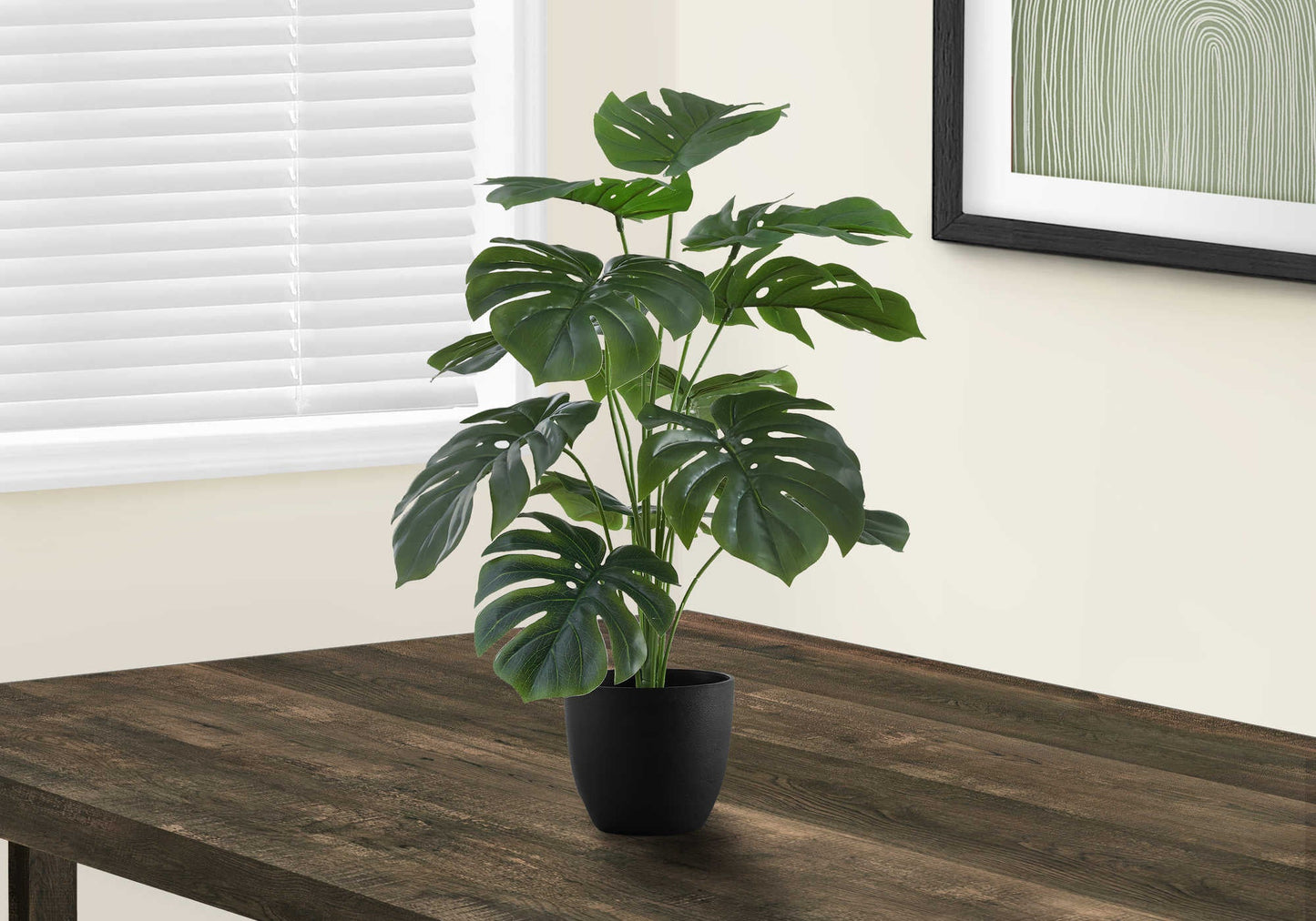 Plante artificielle - Monstera en pot intérieur 5'', 24''H - Monarch (I 9576)