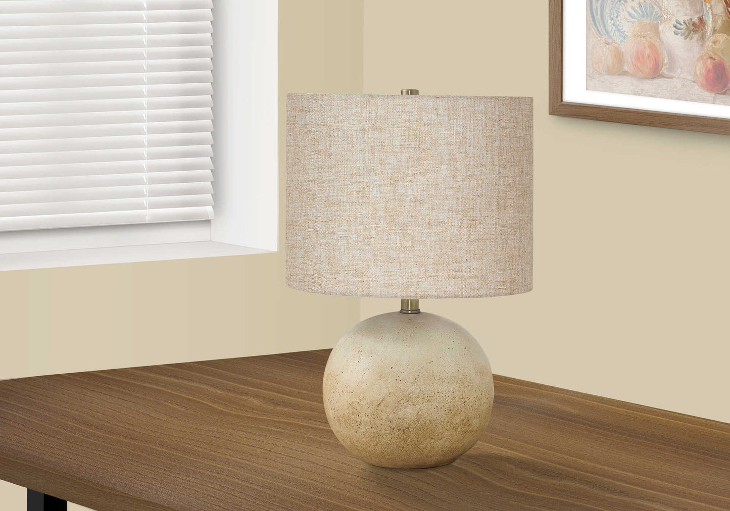 Lampe de table Monarch - Luminaire - Béton beige / Beige (I 9718)