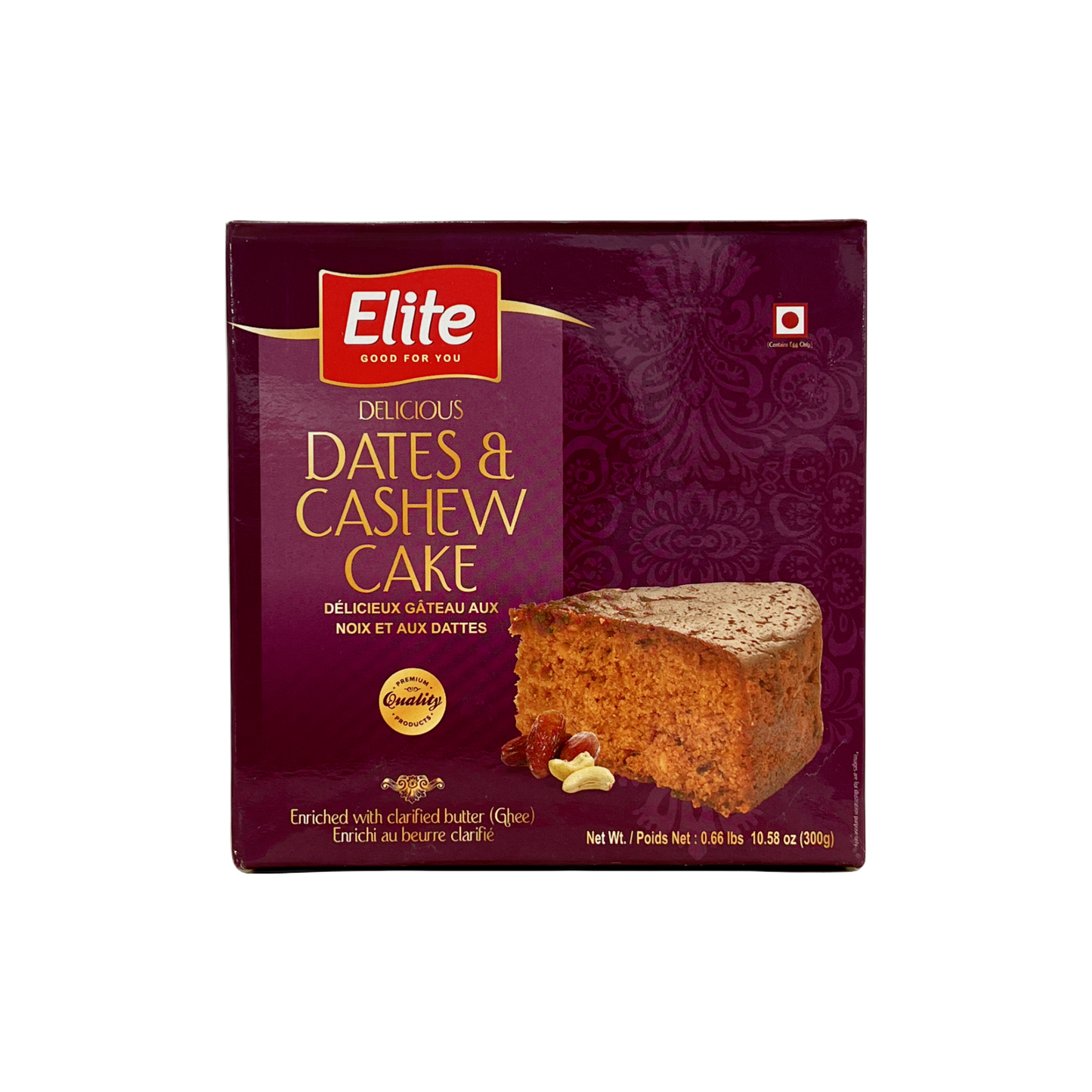 Elite Dates & Cashew Cake 300g