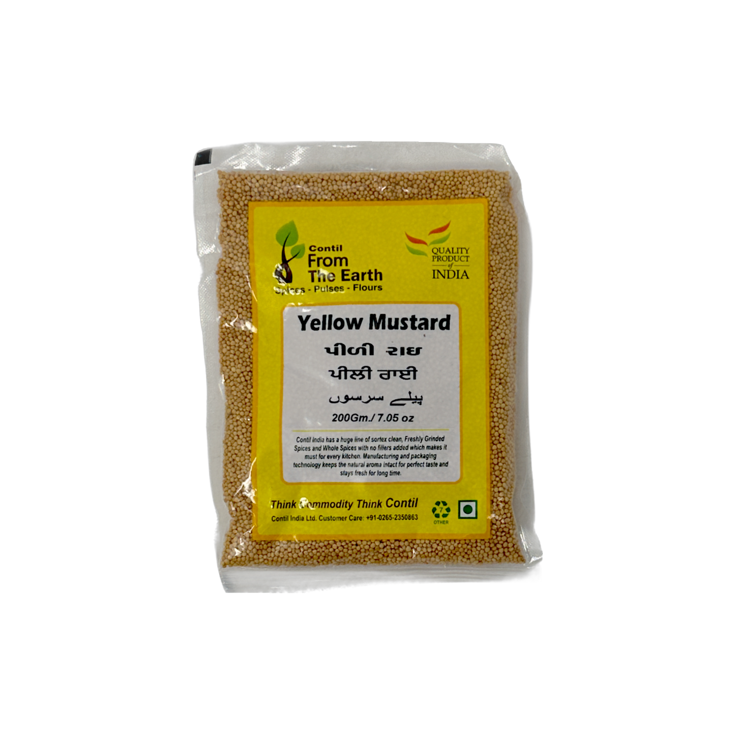 From The Earth Yellow Mustard 200g