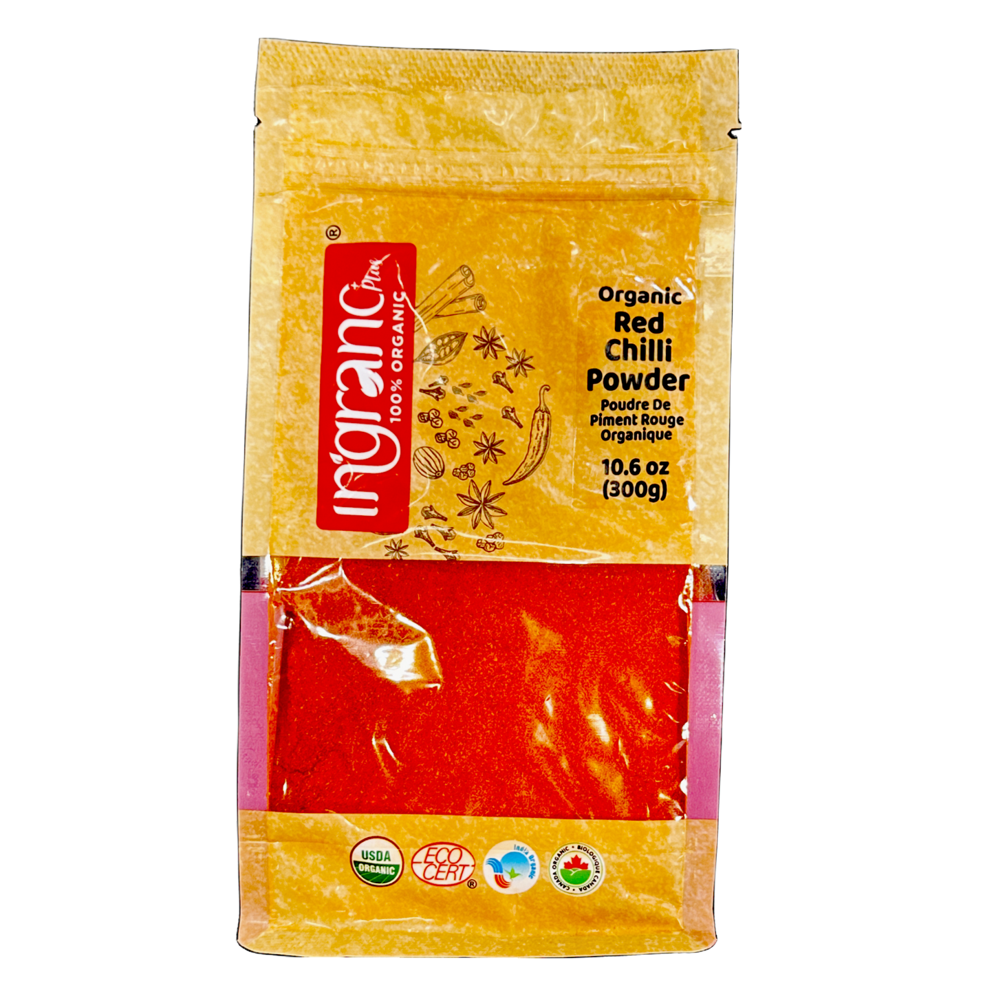Ingrano Organic Red Chilli Powder 300g