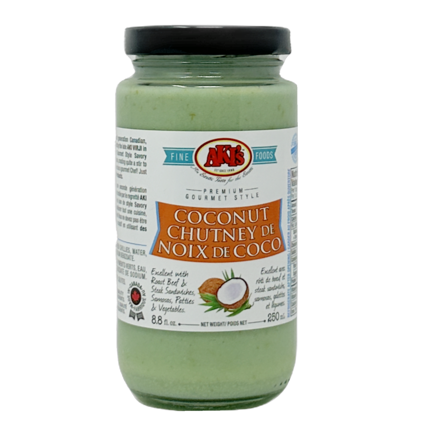 Akis Coconut Chutney 250ml