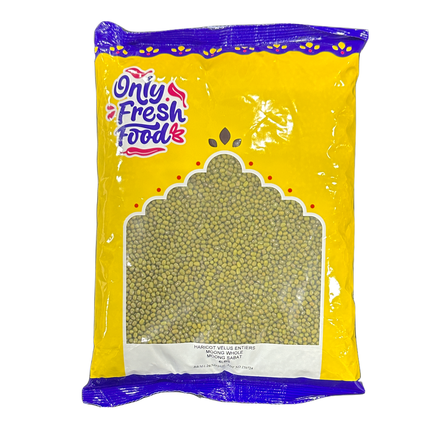 Only Fresh Food Moong Whole 4lbs