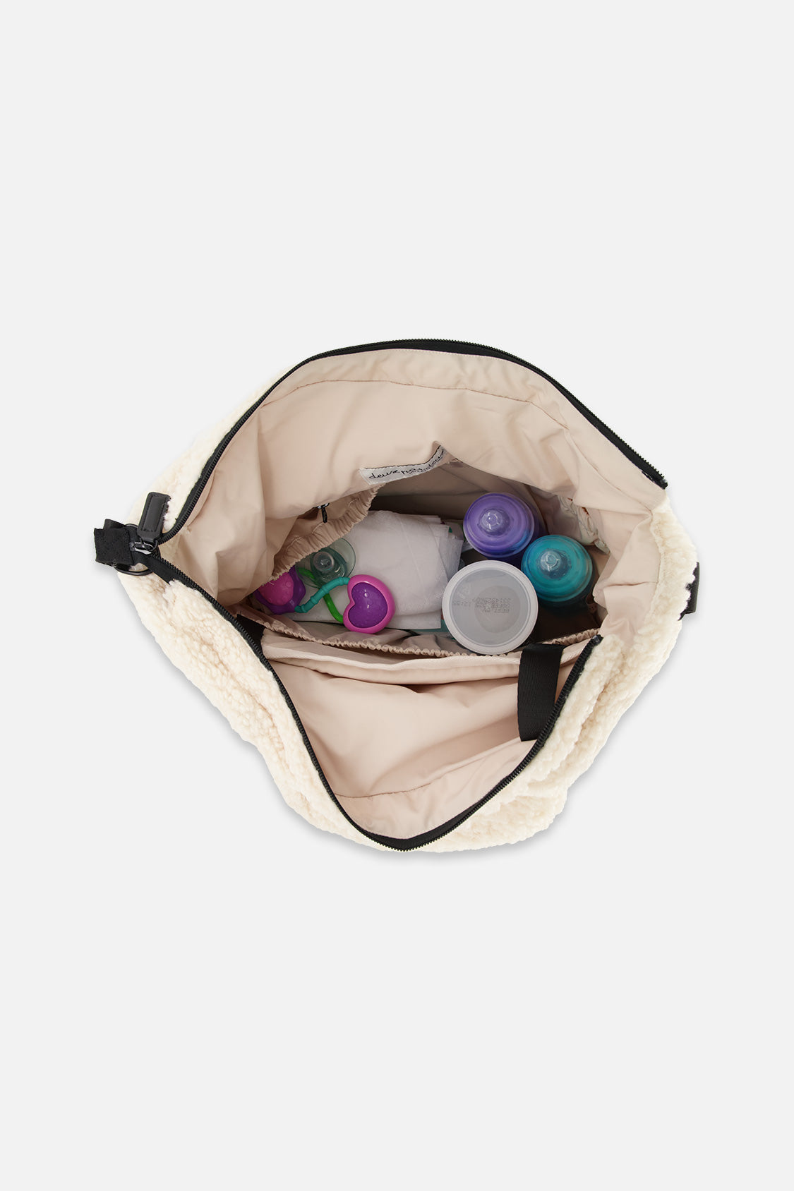 Diaper Bag Off-White With Changing Mat