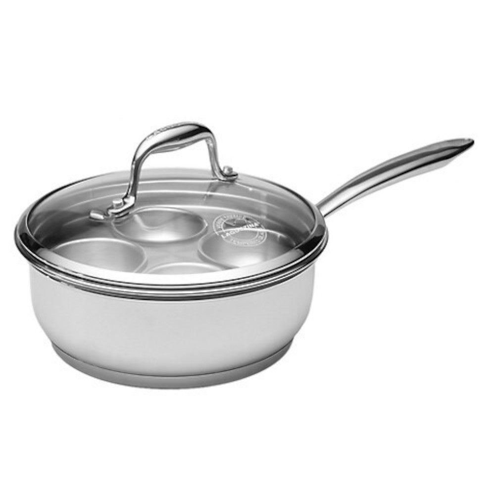 LAGOSTINA L853040920 Ambiente Collection 20cm 2 L Saucepan with Egg Poacher Insert