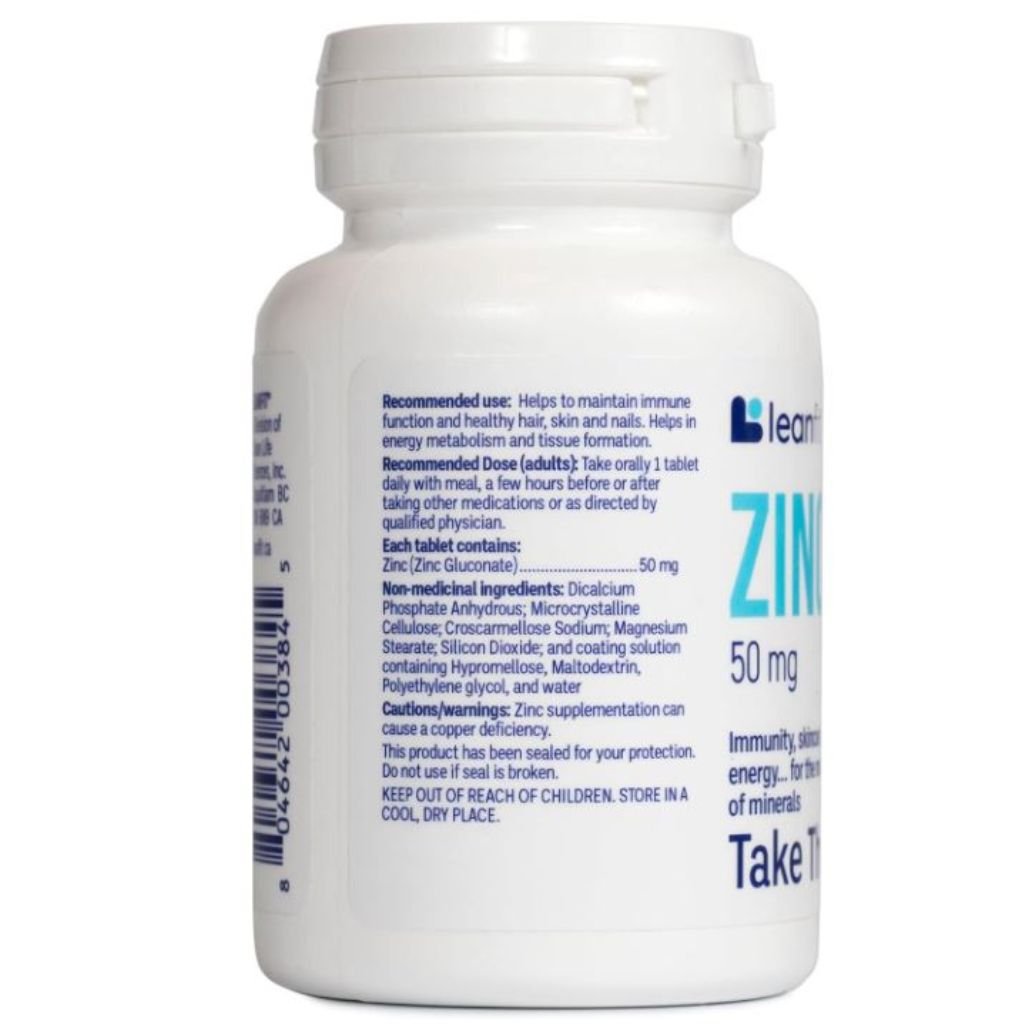 Leanfit ZINC 50mg, 90 Tablets