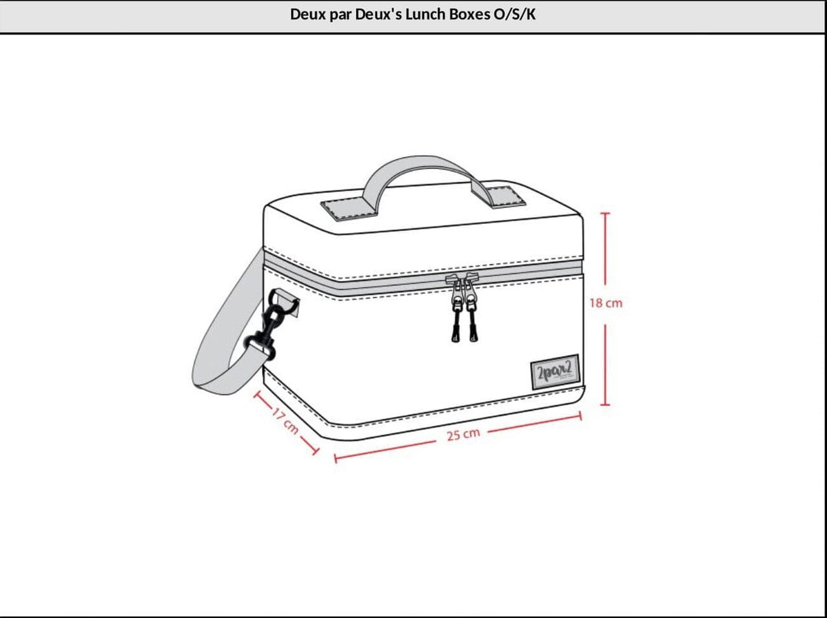 Lunch Box Lilac Retro Flower Print