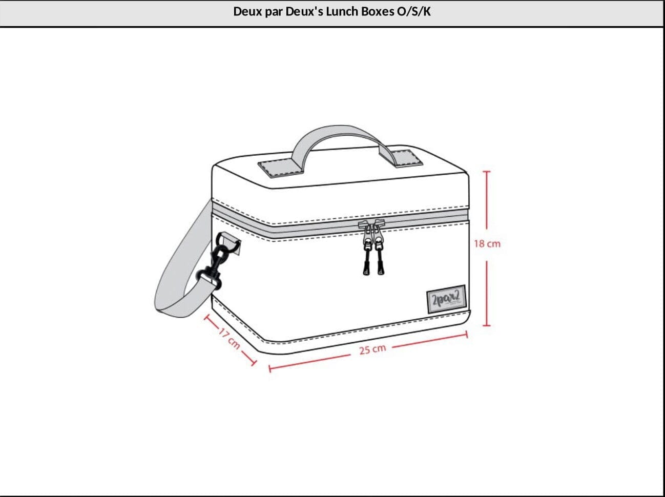Lunch Box Blue And Beige Gradient