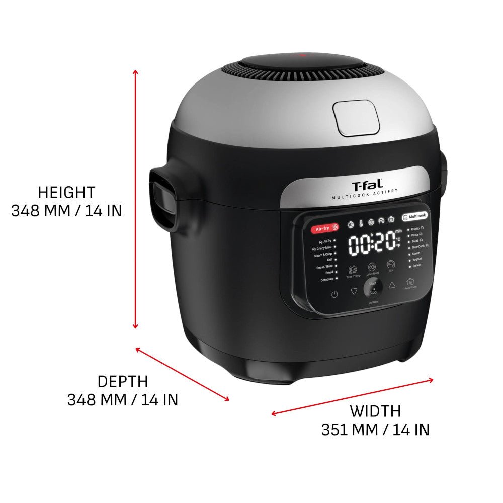T-FAL MY740CQ0 ActiFry Multicooker & Air Fryer with Automatic Stirring Paddle 6L - Blemished package with full warranty - Kastor