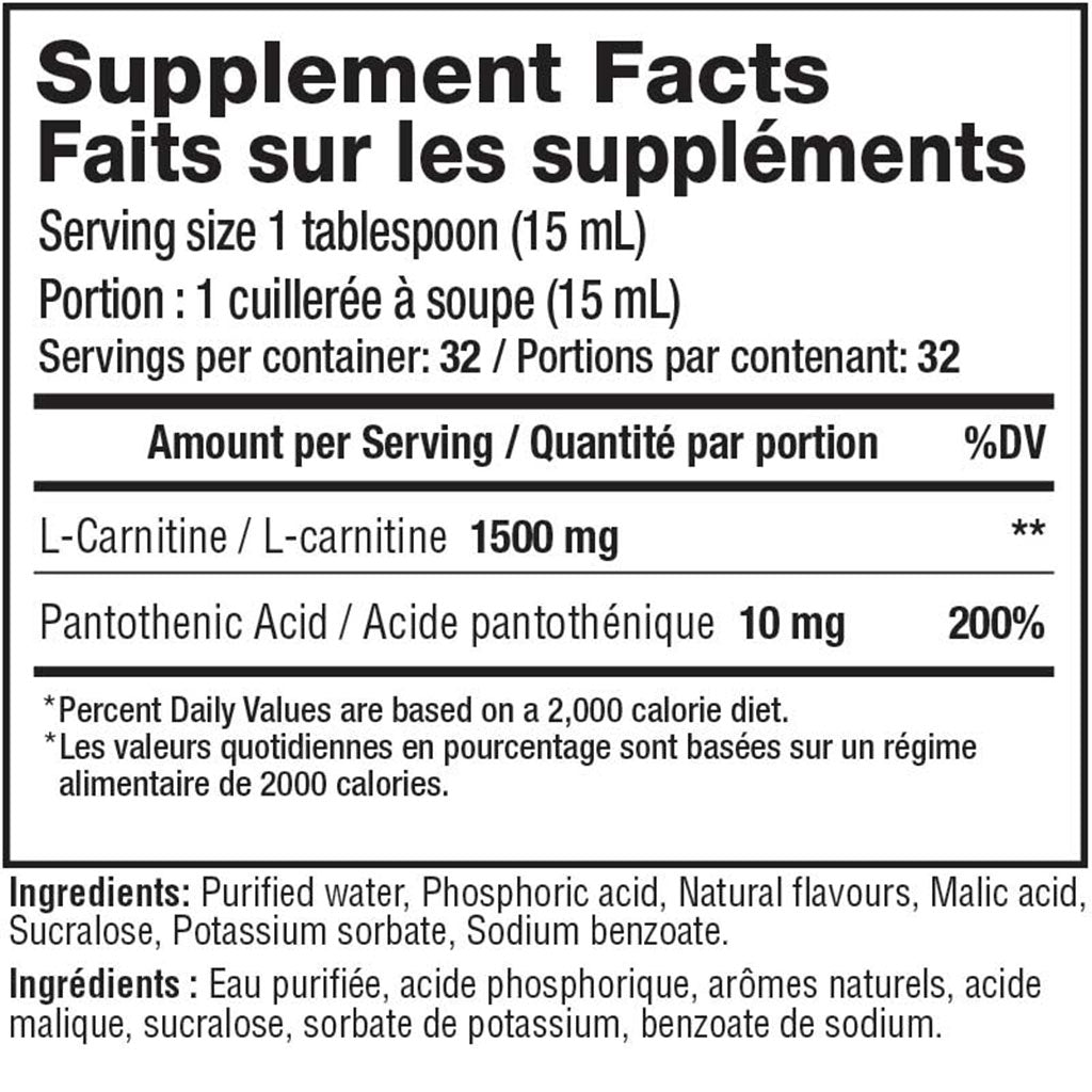 Mammoth LIQUID L-CARNITINE 1500, 32 Servings