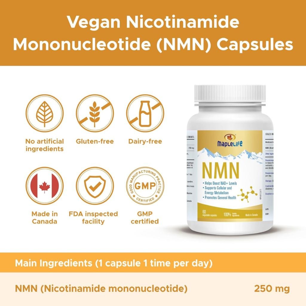 MapleLife NMN (Vitality & Longevity), 60 VCaps