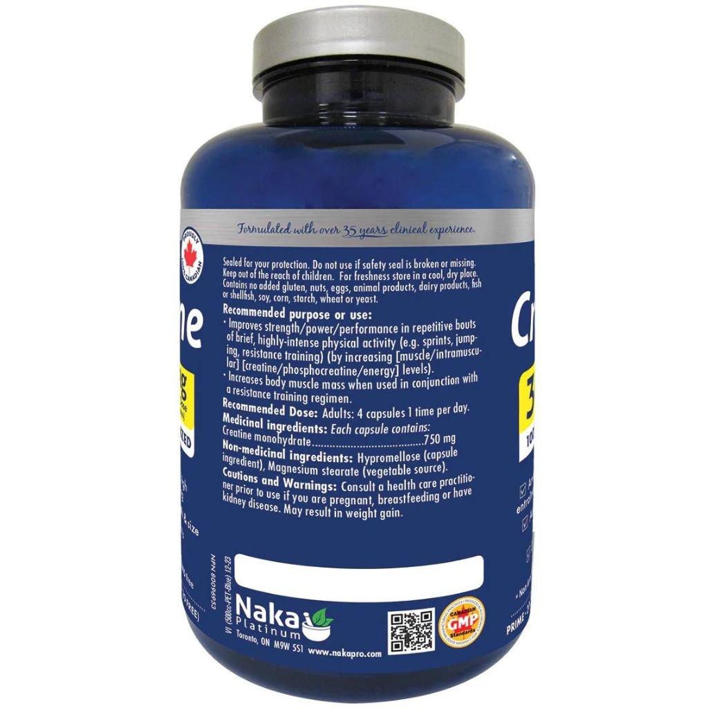 Naka Platinum CREATINE 3000mg, 200 VCaps