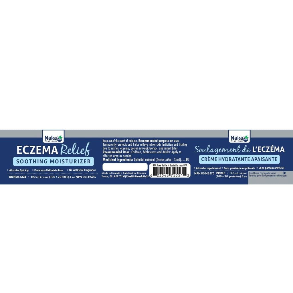 Naka Platinum ECZEMA RELIEF SOOTHING MOISTURIZER, 120ml