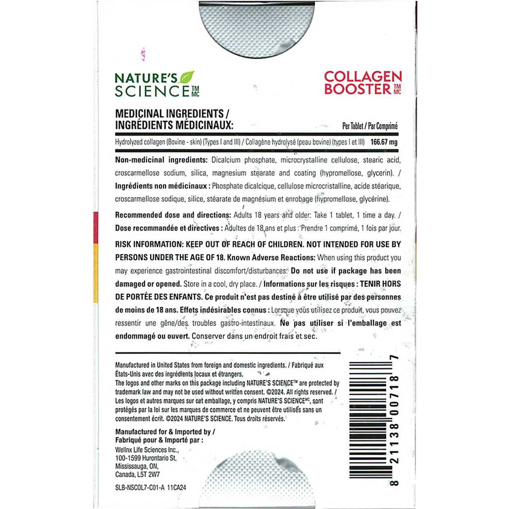 Nature's Science COLLAGEN BOOSTER, 7-Day Supply
