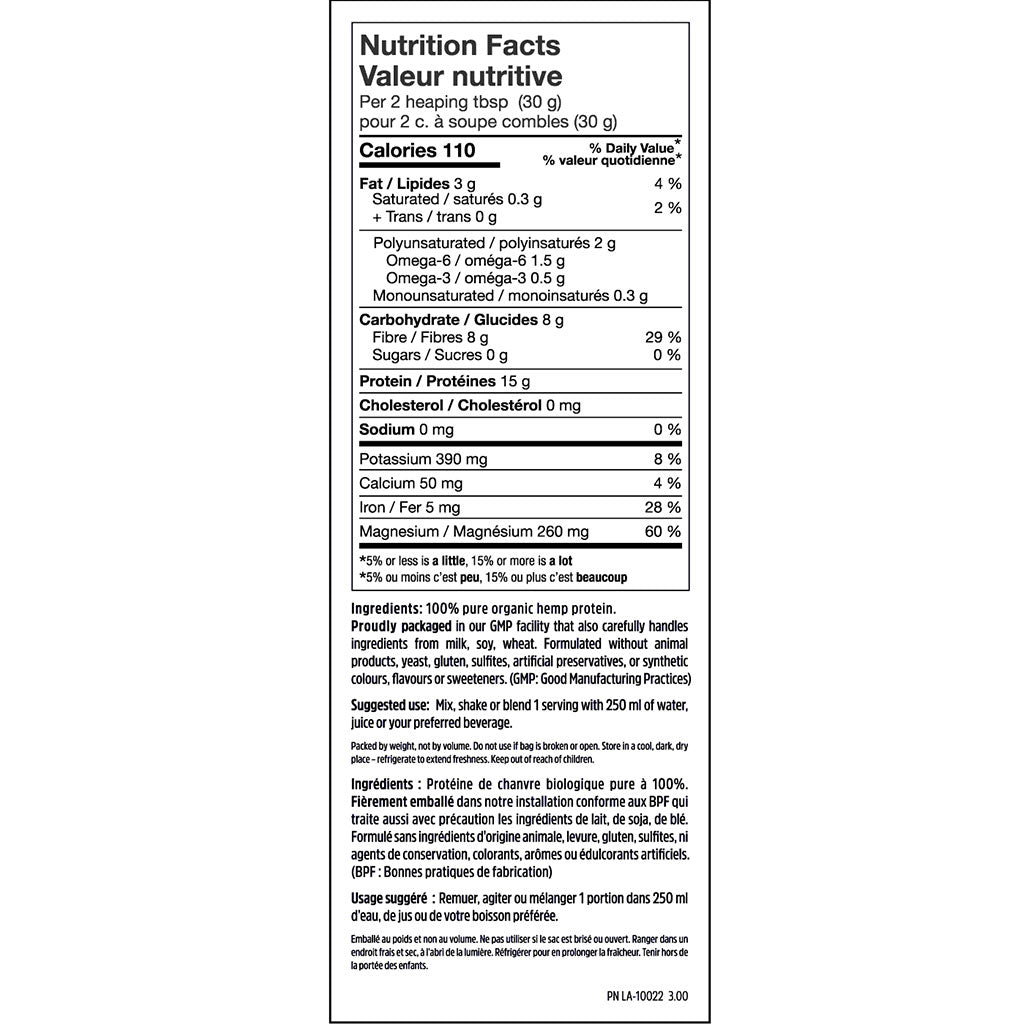North Coast Naturals ORGANIC RAW HEMP PROTEIN, 840g