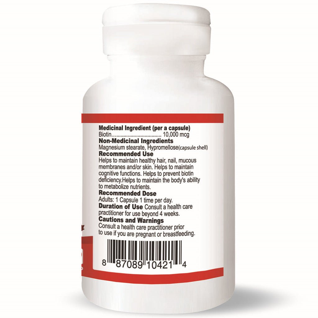 Nutridom BIOTIN 10,000, 60 VCaps