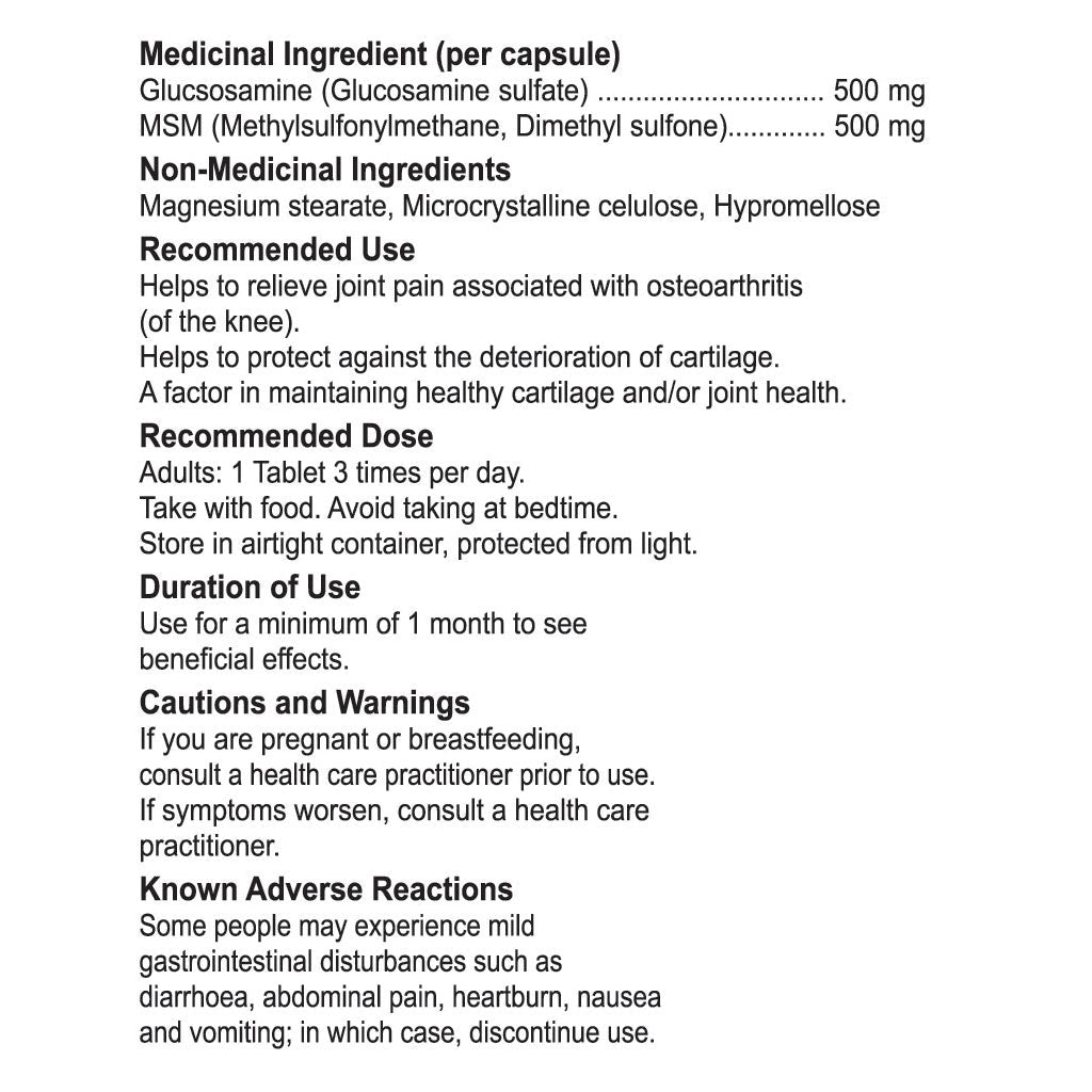 Nutridom GLUCOSAMINE & MSM (Relieve Joint), 300 Tabs