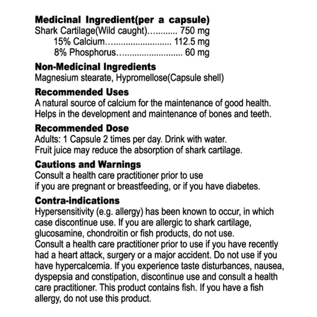Nutridom SHARK CARTILAGE, 120 VCaps