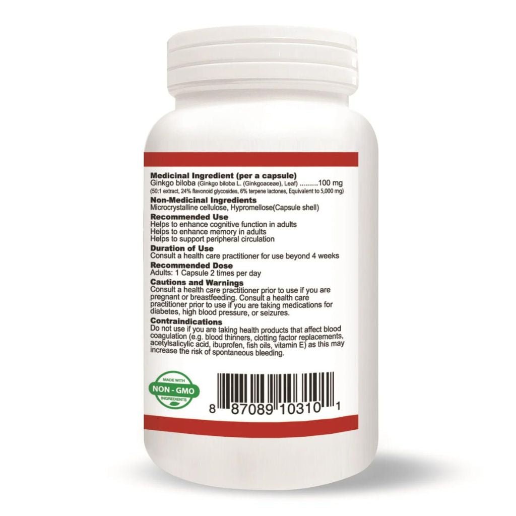 Nutridom GINKGO BILOBA 5000, 120 VCaps