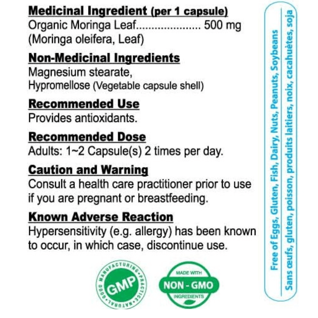 Nutridom MORINGA LEAF, 120 VCaps