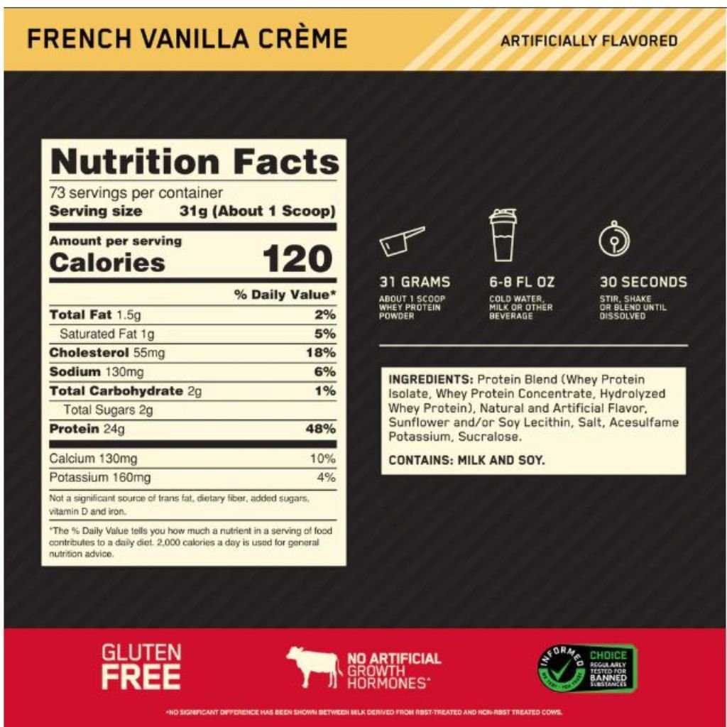 Optimum Nutrition GOLD STANDARD 100% WHEY, 5lb