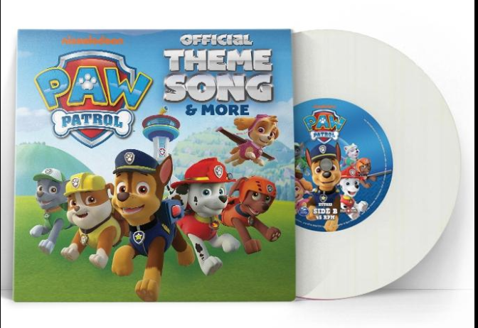 PAW Patrol Official There Song & More - LP WHITE 7''
