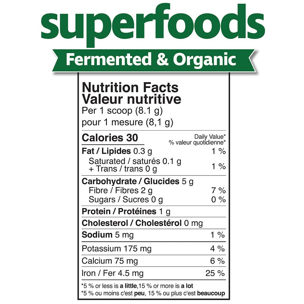Prairie Naturals FERMENTED ORGANIC SUPERFOODS, 150g