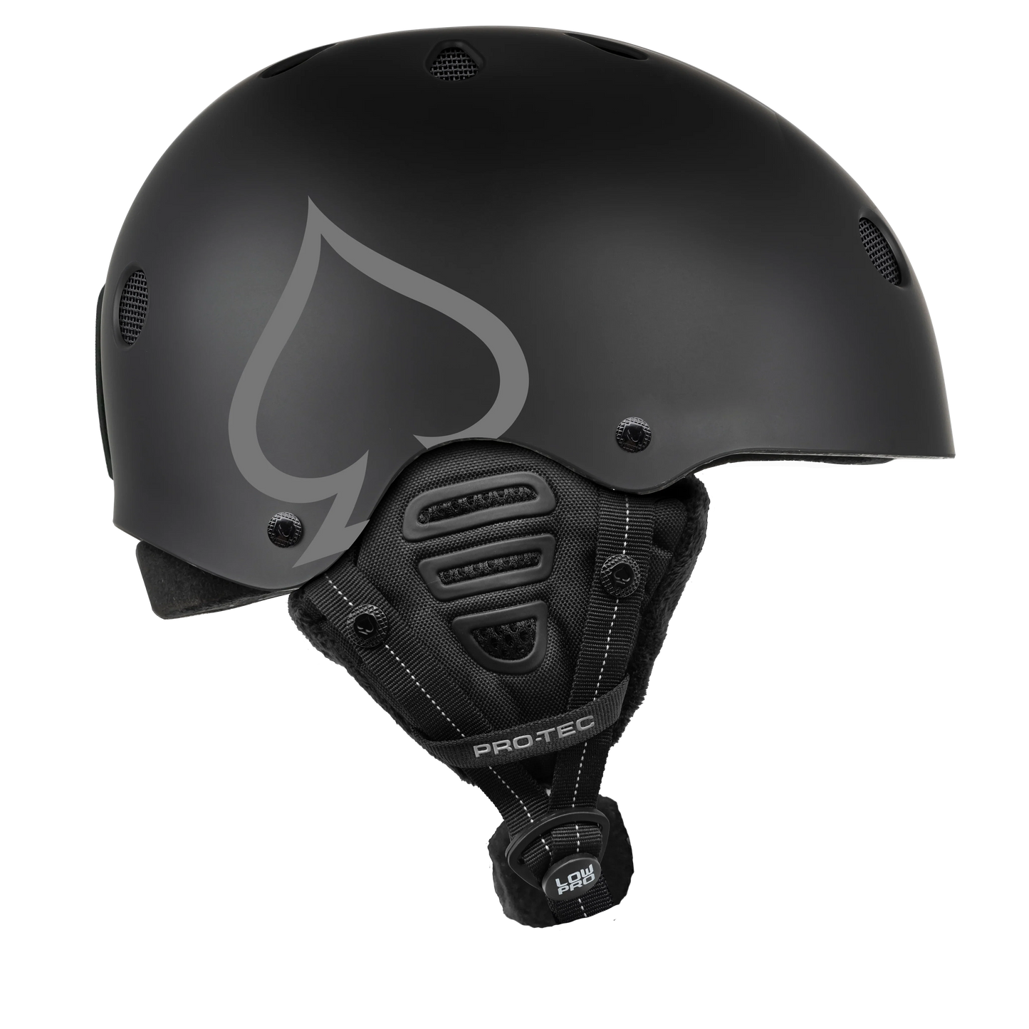 Pro-Tec 'Low Pro' Snow Helmet - Matte Black