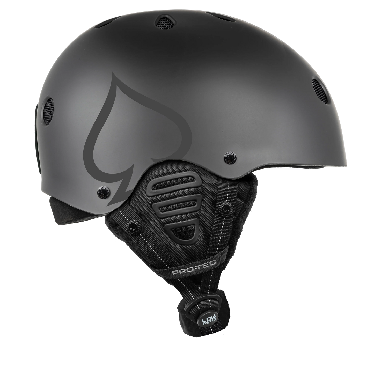 Pro-Tec 'Low Pro' Snow Helmet - Matte Grey