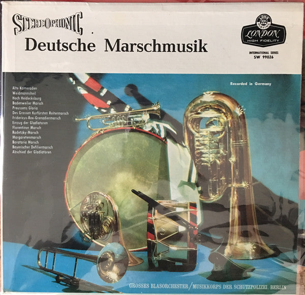 Grosses Blasorchester, Musikkorps Der Schutzpolizei, Berlin / Deutsche Marschmusik - LP (used)