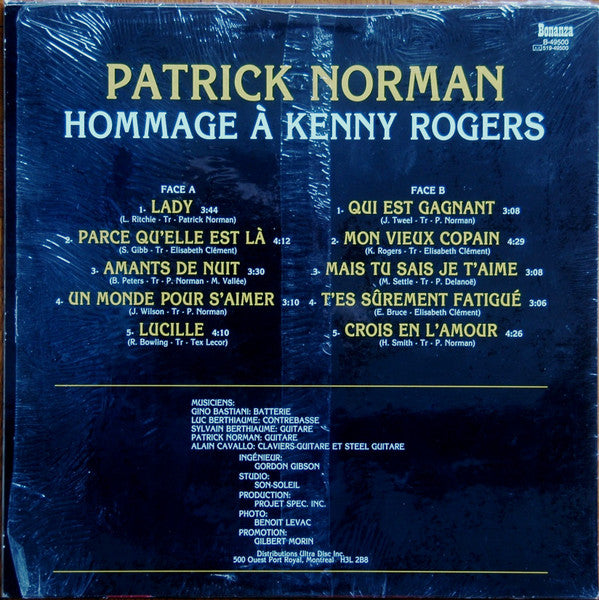 Patrick Norman / Hommage À Kenny Rogers - LP USED