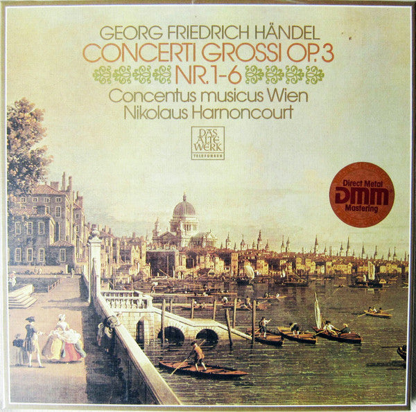Georg Friedrich Händel, Concentus Musicus Wien, Nikolaus Harnoncourt / Concerti Grossi Op. 3 Nr. 1-6 - LP Occasion COFFRET