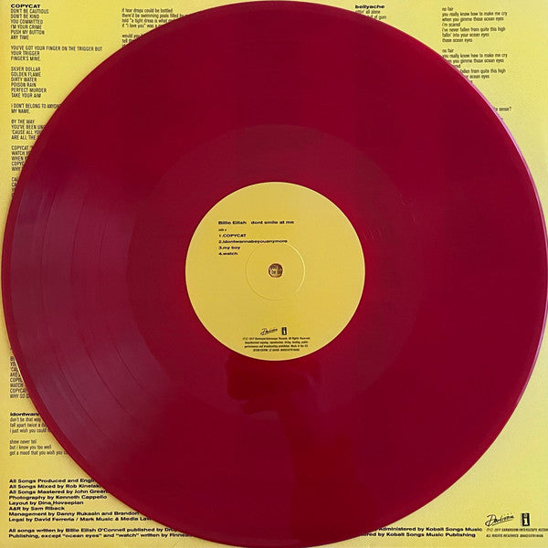 Billie Eilish / Dont Smile At Me - LP Used RED