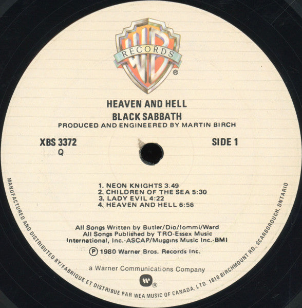 Black Sabbath / Heaven And Hell - LP Occasion