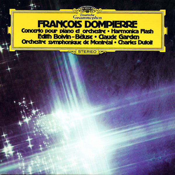 François Dompierre, O.S.M., Charles Dutoit / Concerto Pour Piano Et Orchestre / Harmonica Flash - LP Used