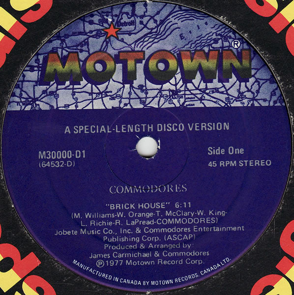Commodores / Brick House - LP Used 12"
