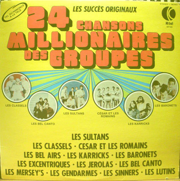 Various / 24 Chansons Millionaires Des Groupes - LP Used