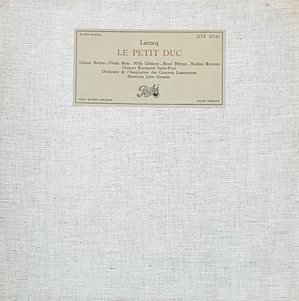 Charles Lecocq / Le Petit Duc - LP Used