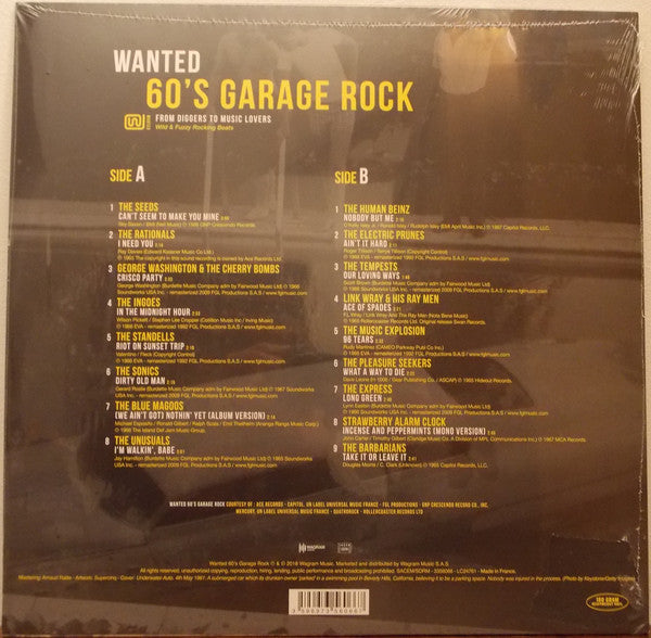 Various Artists / Wanted: 60's Garage Rock - LP