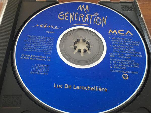 Luc De Larochellière / Ma Génération - CD Used (DISCOGS)