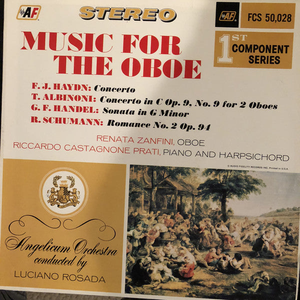 F.J. Haydn*, T. Albinoni*, G.F. Handel*, R. Schumann*, Renata Zanfini, Riccardo Castagnone / Music For The Oboe - LP Used