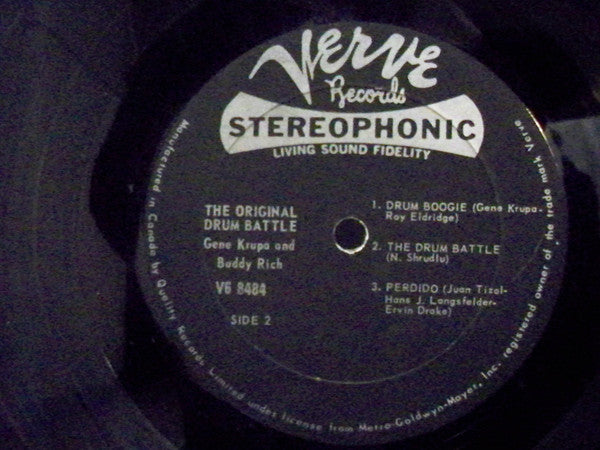 Gene Krupa & Buddy Rich / The Original Drum Battle! - LP Used